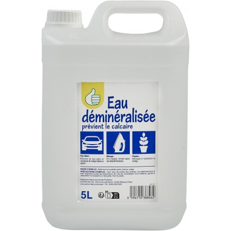 L'eau déminéralisée